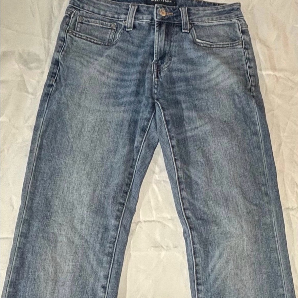Aeropostale Men's Straight Jeans - Light Blue